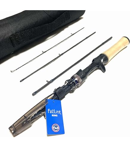 Amazon | Fuji製ガイド 4.3ft ベイトロッド2ピース(UL) ルアー 4.3